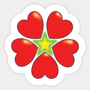 Flourishing love Sticker